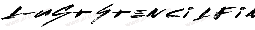 LustStencil Fine字体转换